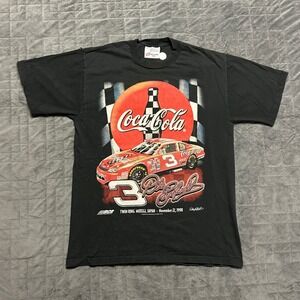 Vintage 1998 Dale Earnhardt Coca Cola Japan Faded Nascar Racing Shirt